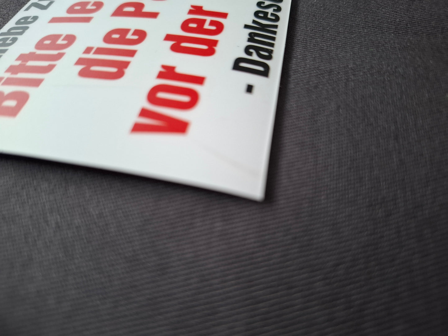 Magnetschild - BITTE PAKETE VOR DIE HAUSTÜR LEGEN - AC Designs