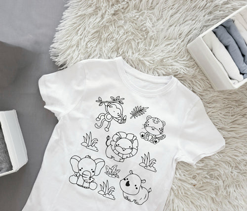 Ausmalbügelmotiv - ZOO - AC Designs