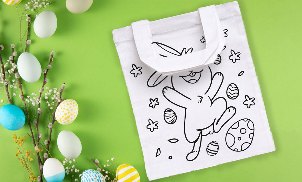 Apothekentasche - OSTERHASE ZUM AUSMALEN - AC Designs