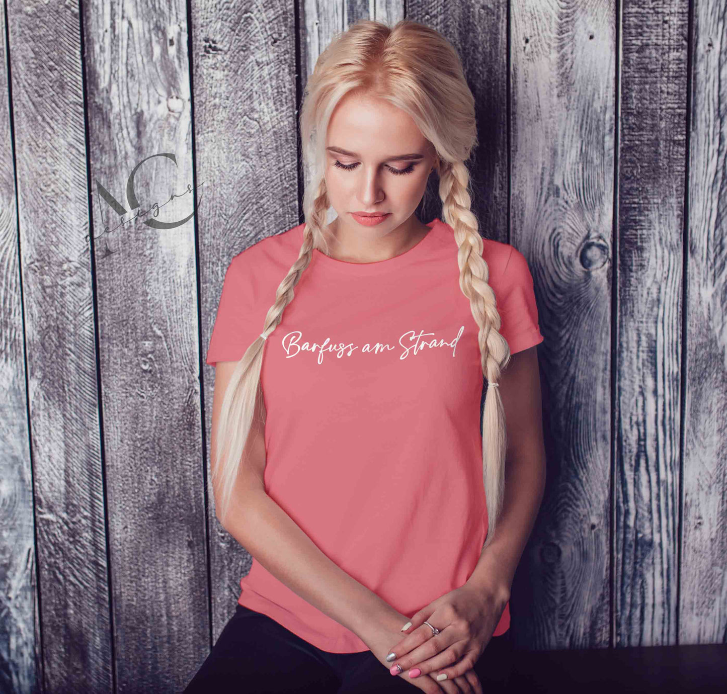 Bügelmotiv BARFUSS AM STRAND - AC Designs