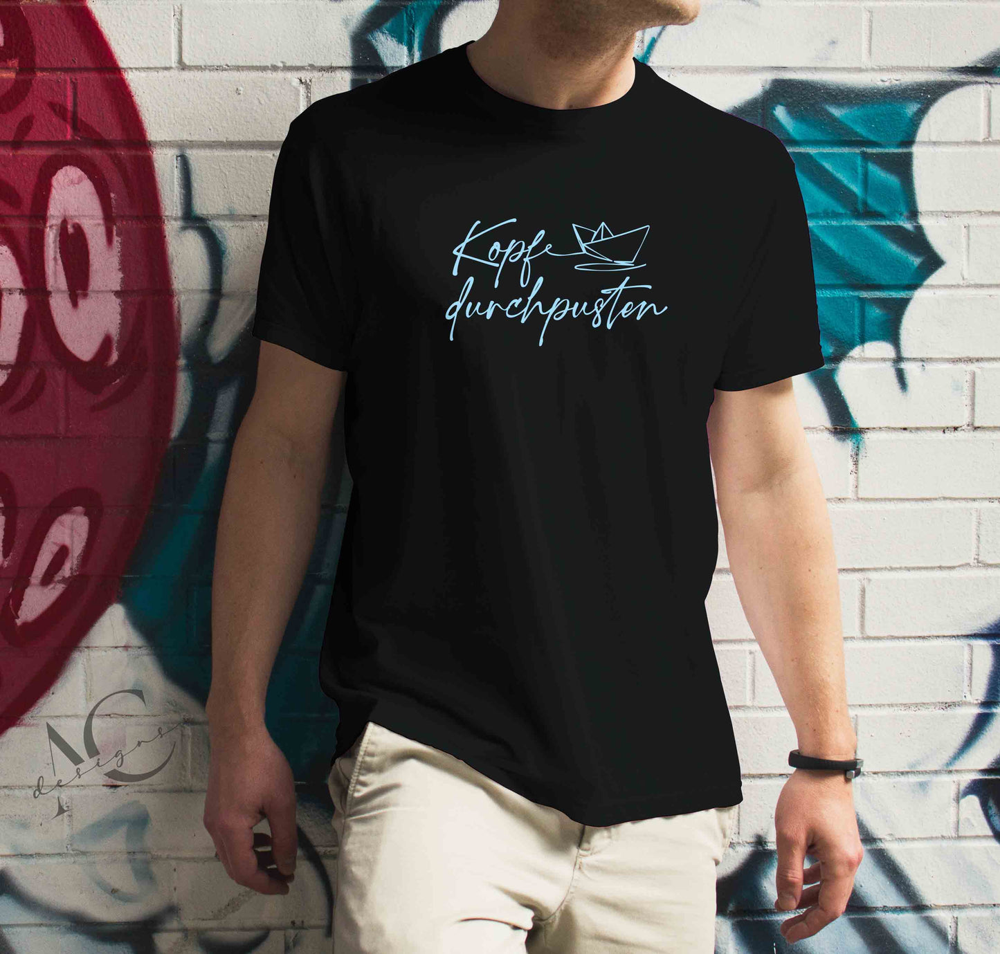 Bügelmotiv KOPF DURCHPUSTEN - AC Designs