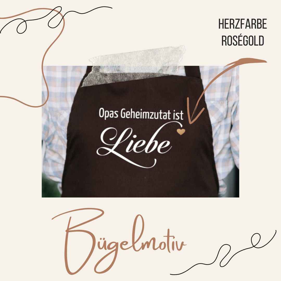 Bügelmotiv - XXX GEHEIMZUTAT IST LIEBE