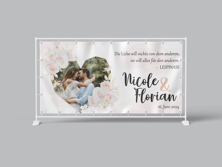 Hochzeitsbanner - ROSEN