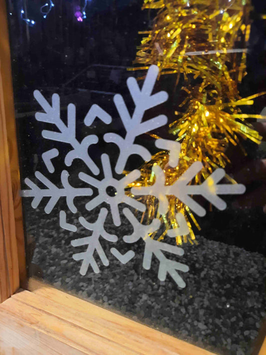 Glasdekor - SCHNEEFLOCKEN Stäbchen - AC Designs