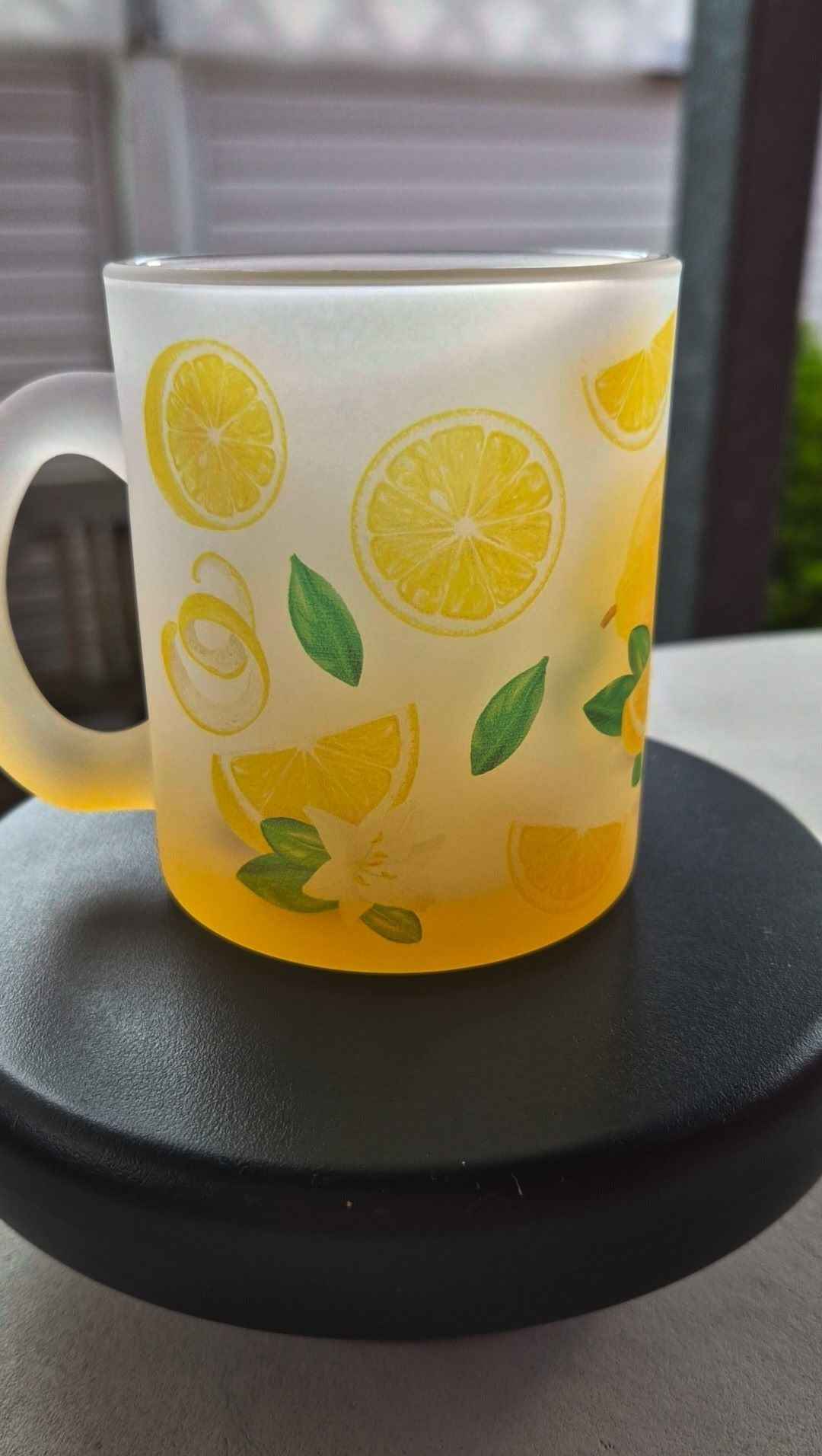 Glasbecher - ZITRONE