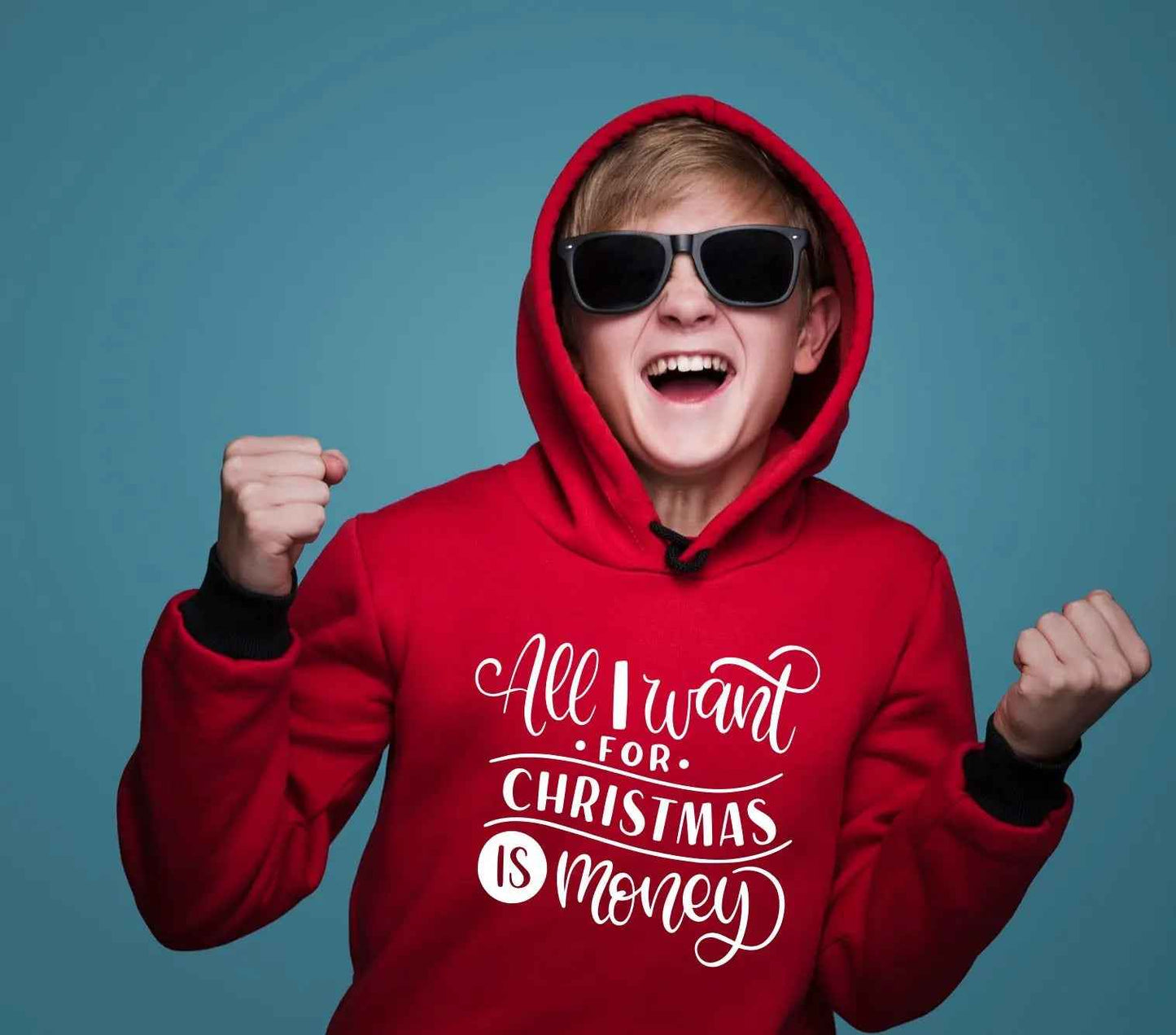 Bügelmotiv - ALL I WANT FOR CHRISTMAS IS MONEY