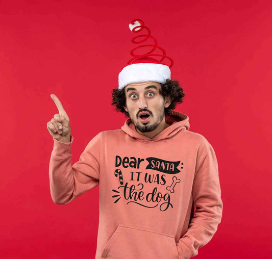 Bügelmotiv - DEAR SANTA IT WAS THE DOG