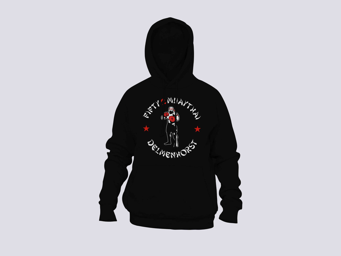 B&C KING Hoodie mit Brustaufdruck