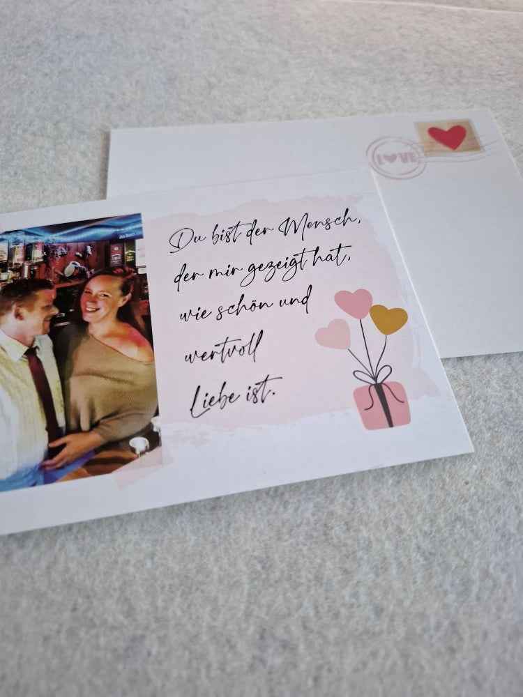 Postkarte - WERTVOLLE LIEBE
