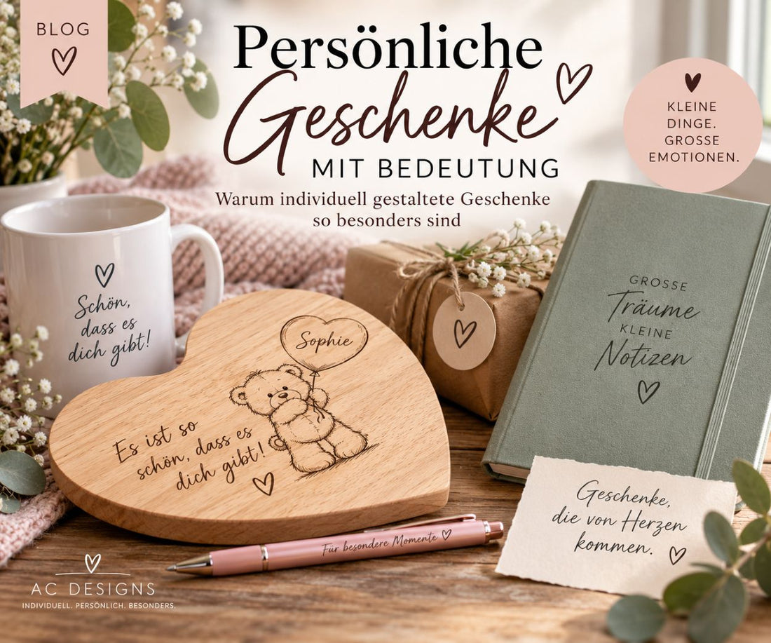 Persönliche Geschenke mit Bedeutung – warum individuell gestaltete Geschenke so besonders sind - AC Designs