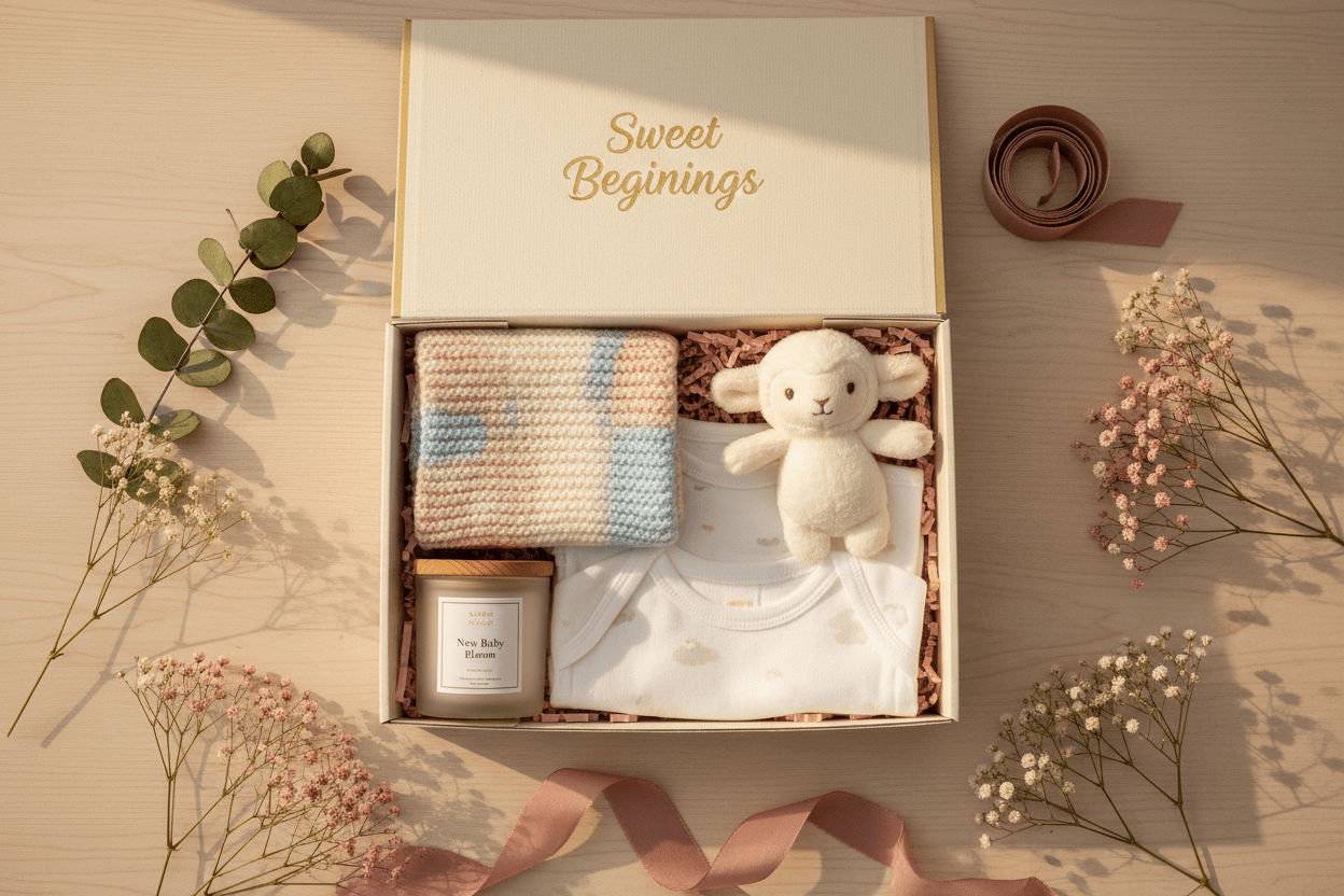 Geschenkebox zur Geburt - AC Designs