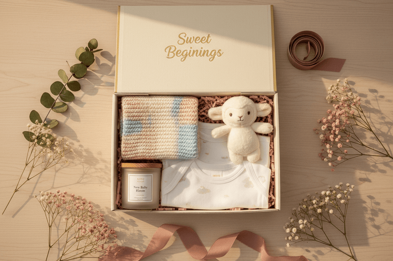 Geschenkebox zur Geburt - AC Designs