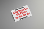 Magnetschild - BITTE PAKETE VOR DIE HAUSTÜR LEGEN