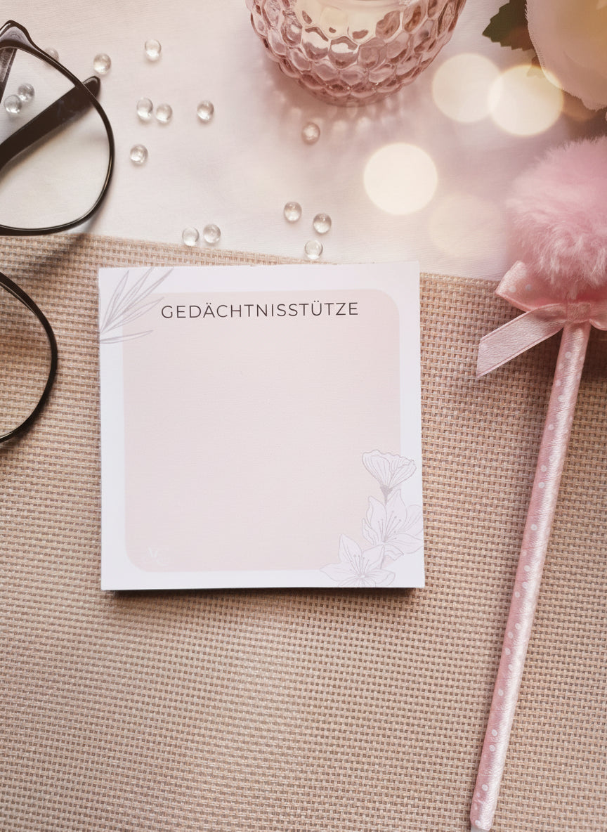 Schreibblock - GEDÄCHNISSTÜTZE - AC Designs