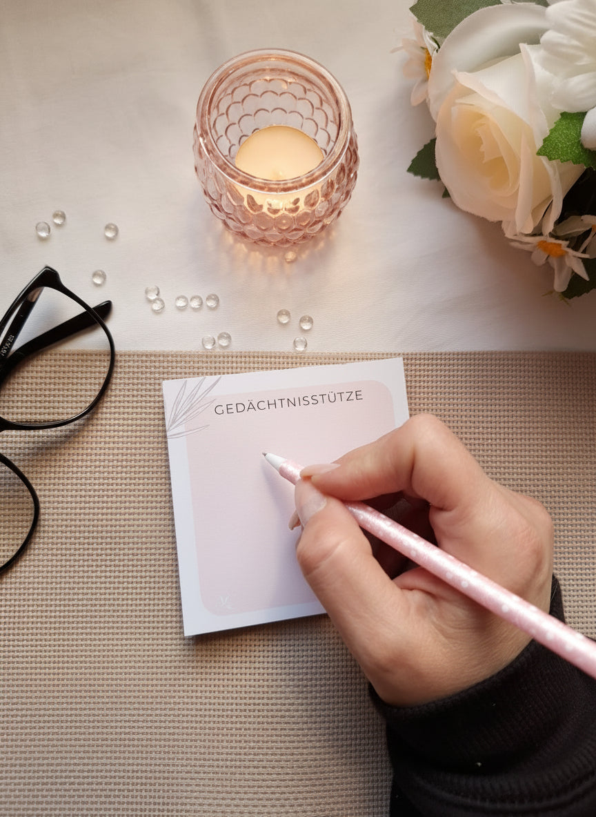 Schreibblock - GEDÄCHNISSTÜTZE - AC Designs