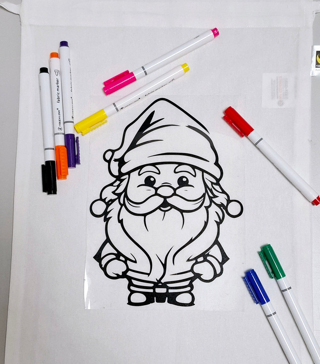 Ausmalbügelmotiv - WEIHNACHTSMANN - AC Designs