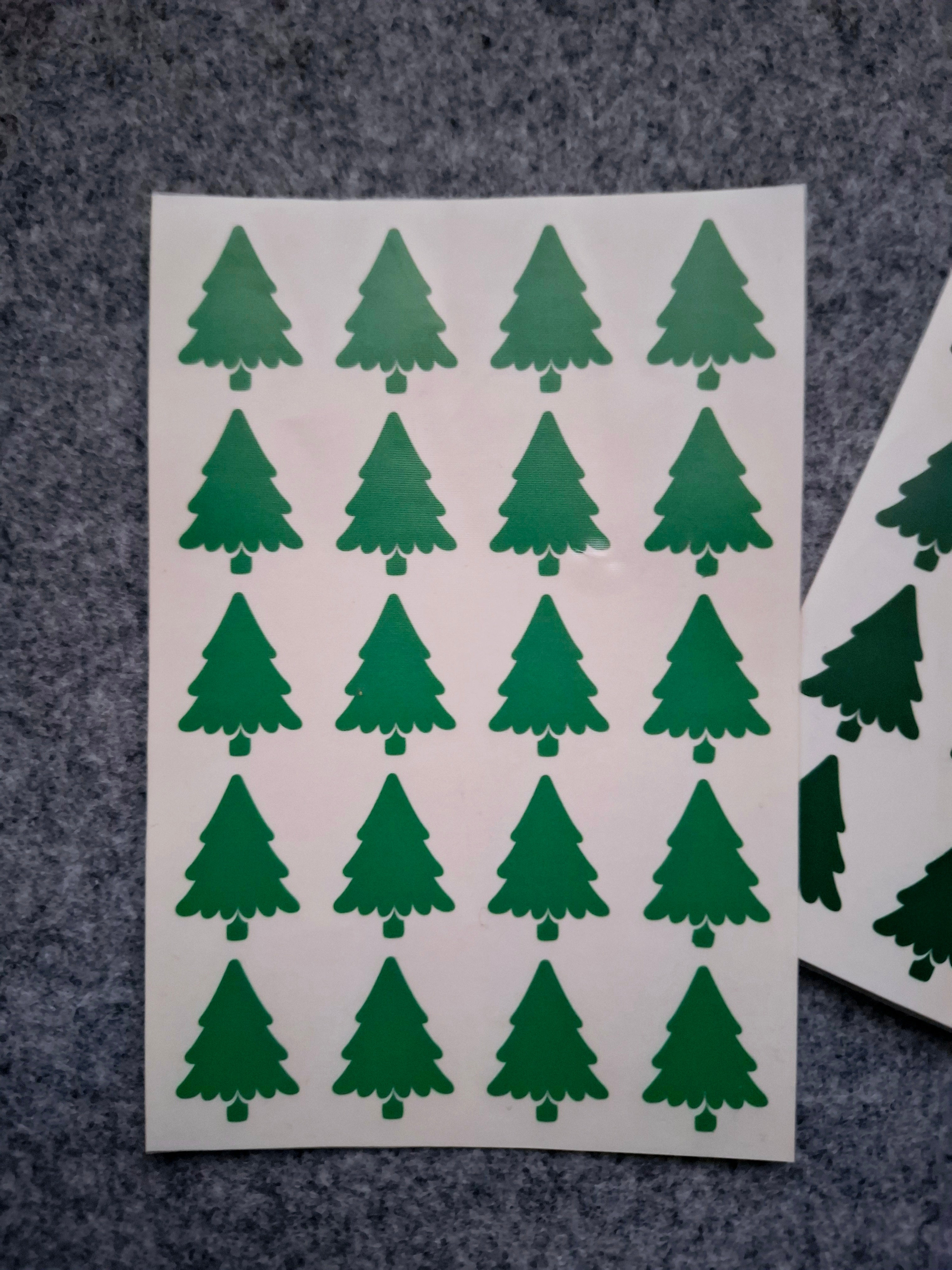 Aufkleber Bogen - TANNENBAUM - AC Designs