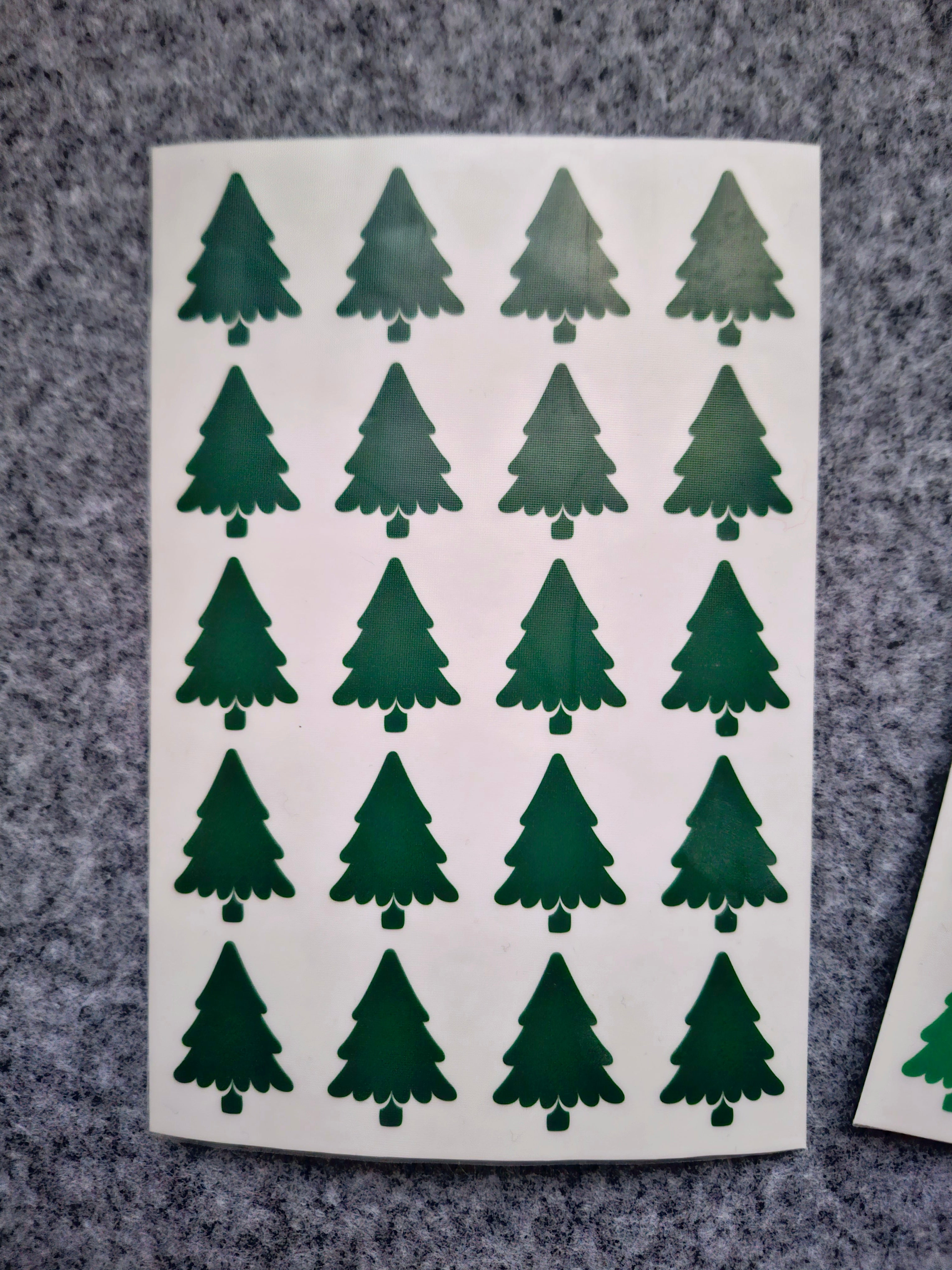 Aufkleber Bogen - TANNENBAUM - AC Designs