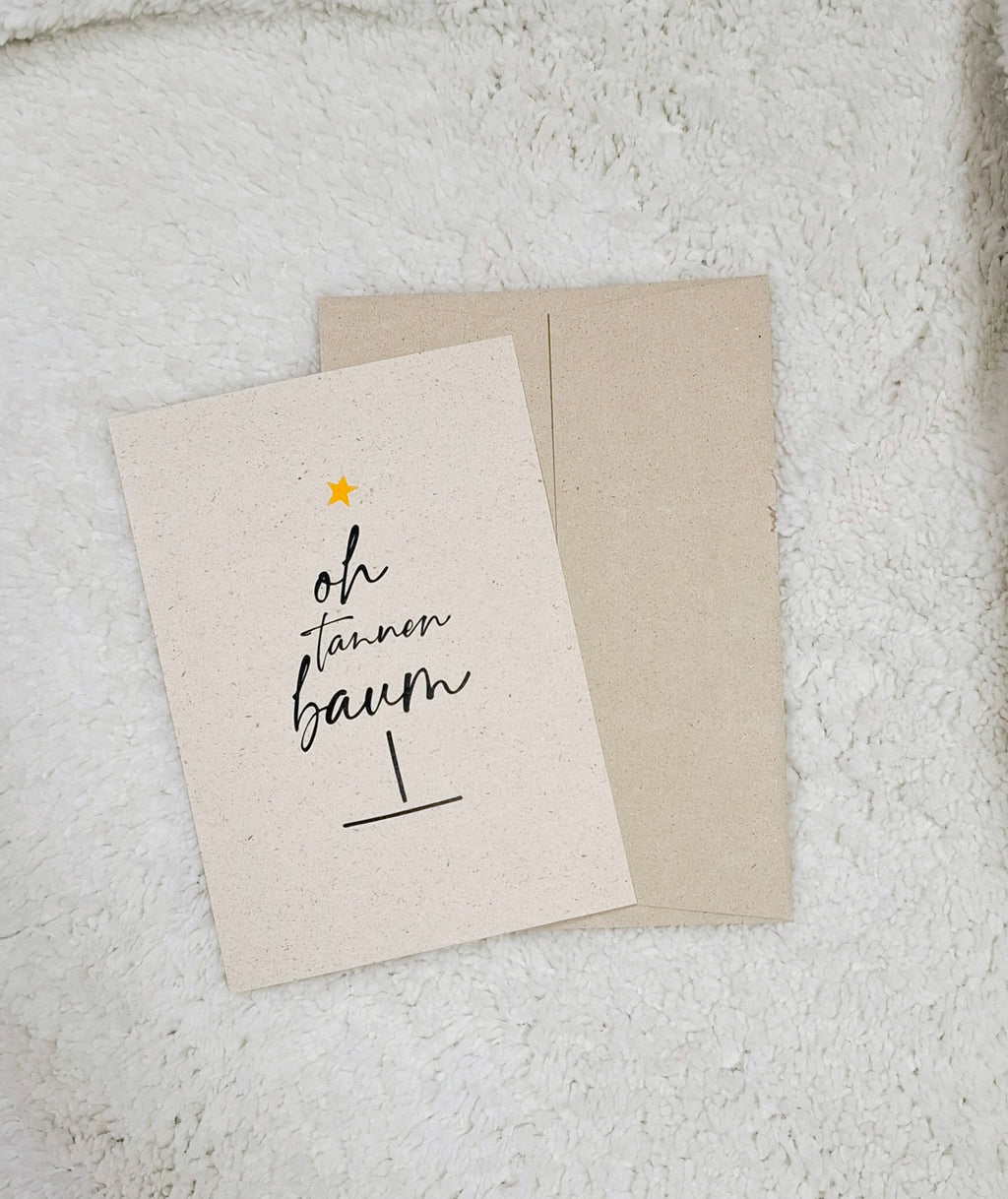 A5-Grußkarte mit weihnachtlichem Design, perfekt für frohe Festtage.