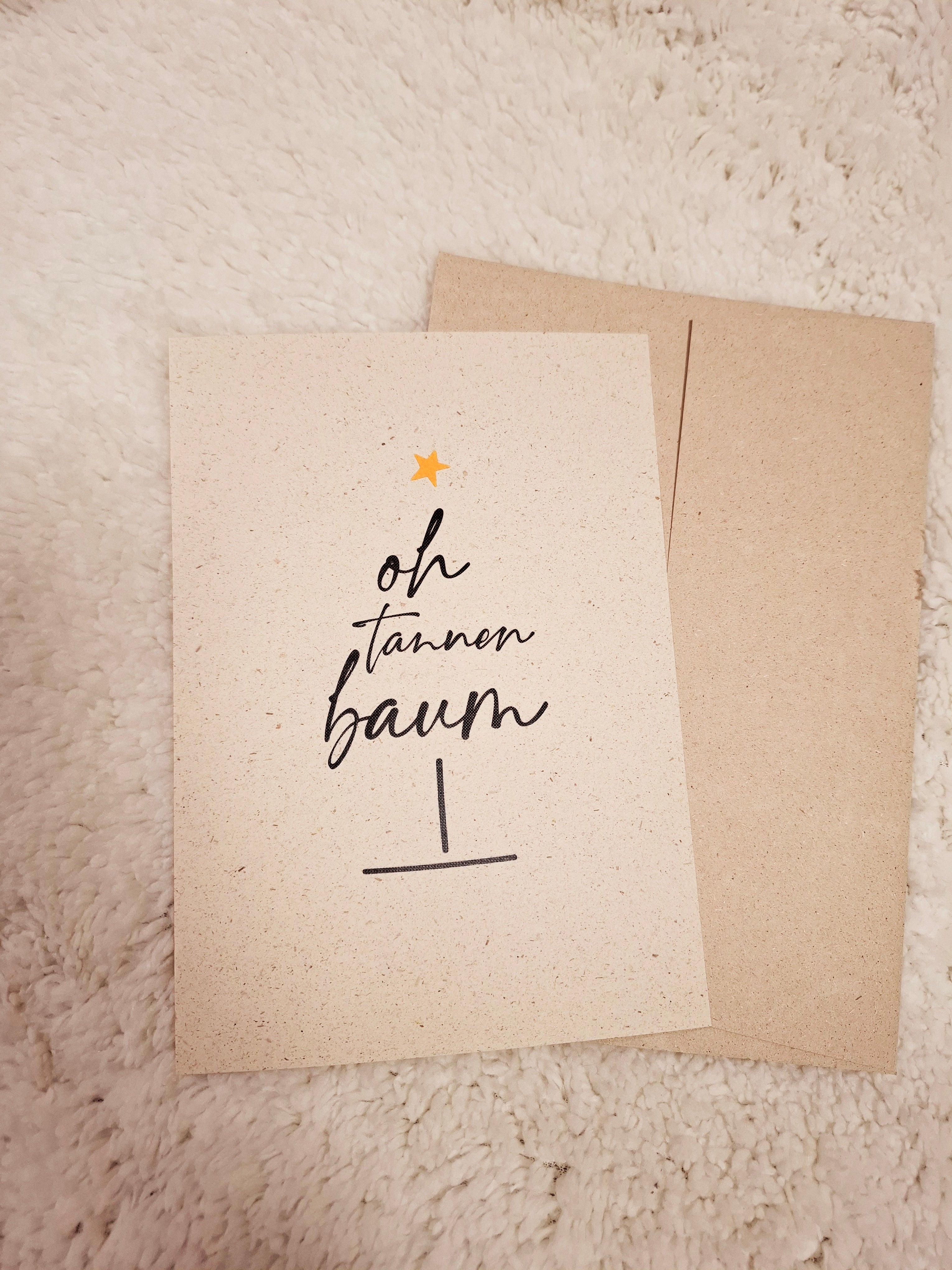 Wunderschöne A5-Weihnachtskarte mit festlichem Motiv für herzliche Grüße.