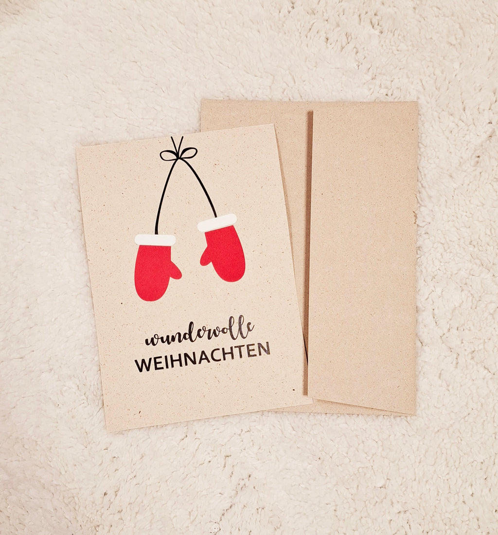 A5-Grußkarte mit weihnachtlichem Design, perfekt für frohe Festtage.
