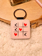 Schlüsselanhänger - TIC TAC TOE rosa - AC Designs