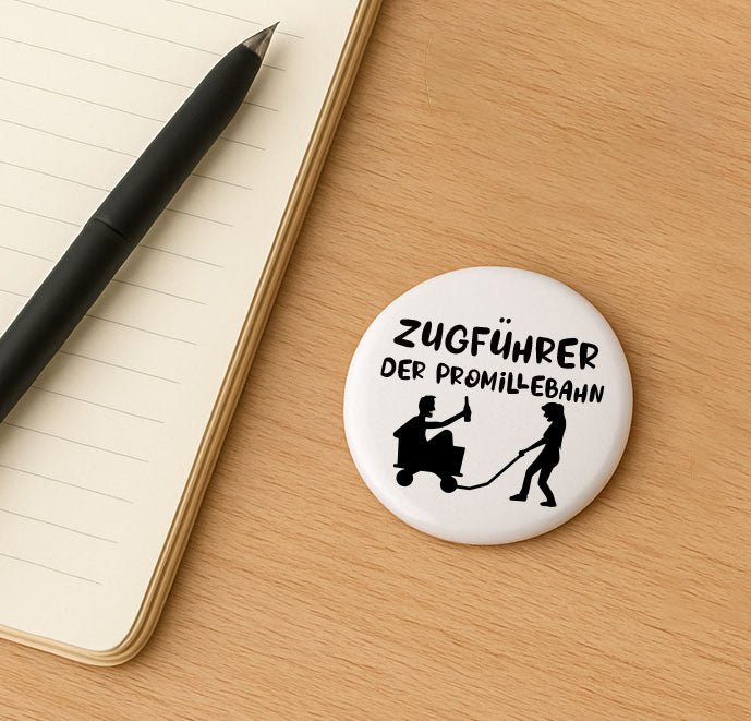 44 mm Button - Lustige Kohlfahrt Buttons - Ansteckbutton - AC Designs