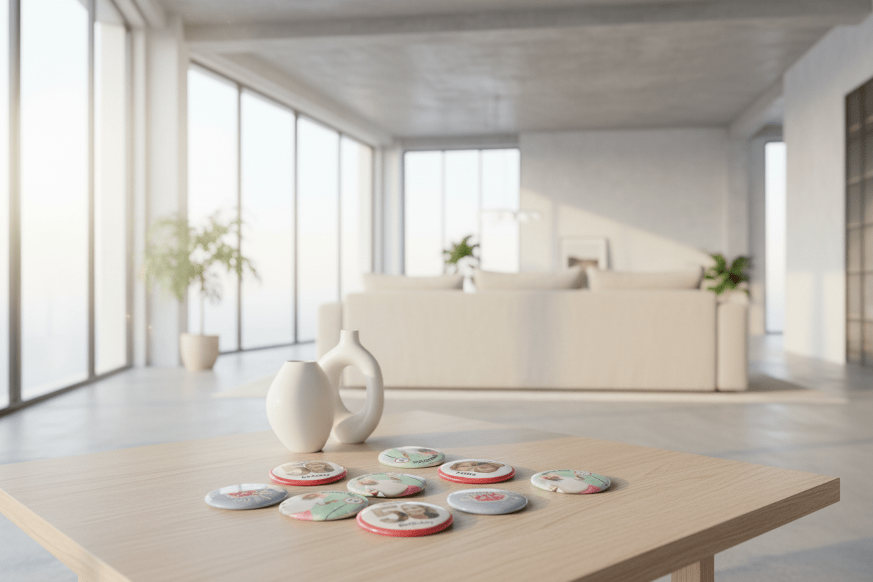 44mm Geburtstags-Button „Verkehrsschild“ - Anstecker mit Sicherheitsnadel - AC Designs