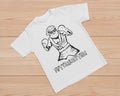 Kids´ T-Shirt mit Brustaufdruck zum Ausmalen - WEIHNACHTSMANN - AC Designs