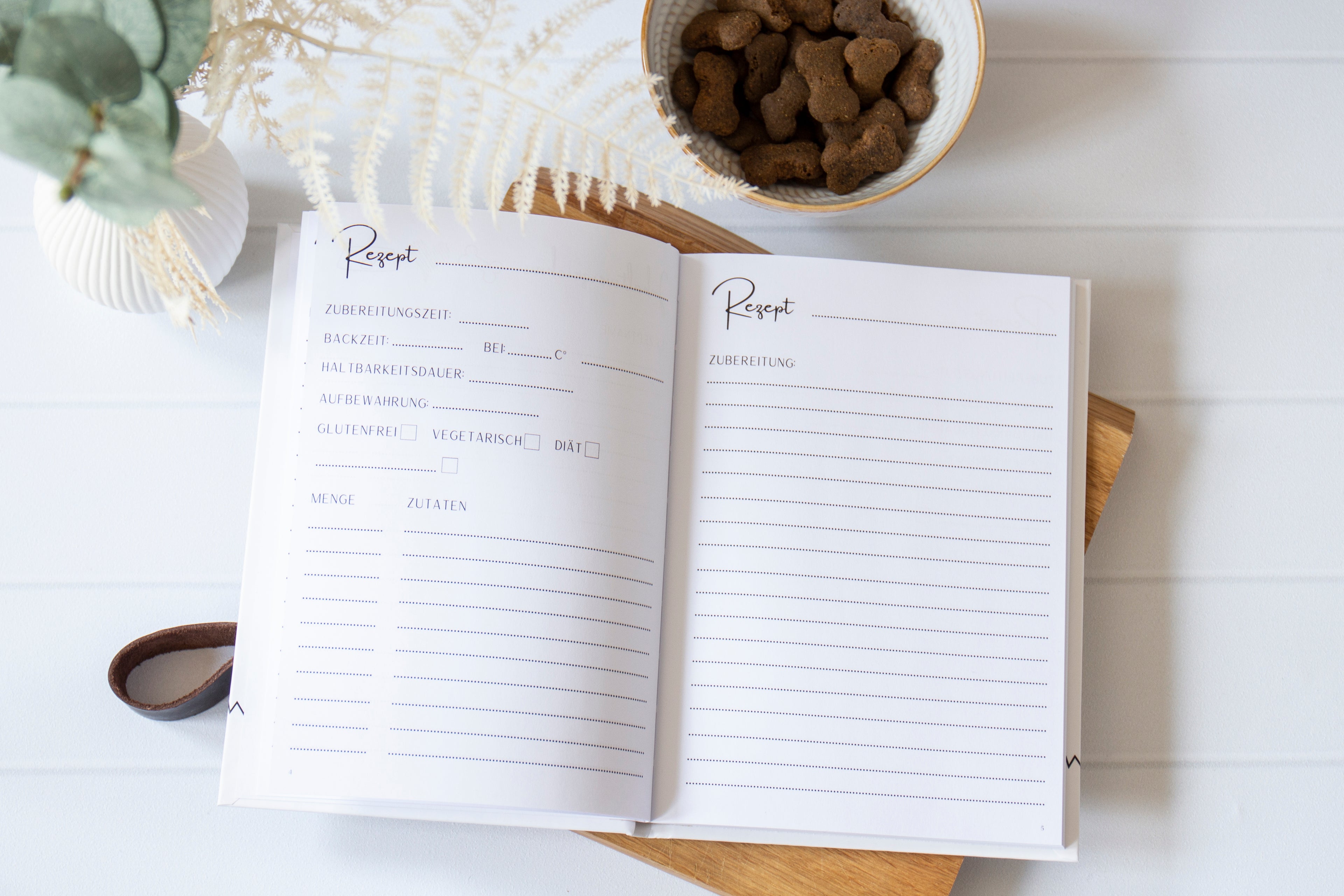 Leckerli-Rezeptbuch für Hunde & Katzen – Geschenk für Tierliebhaber | A5 Hardcover DIY