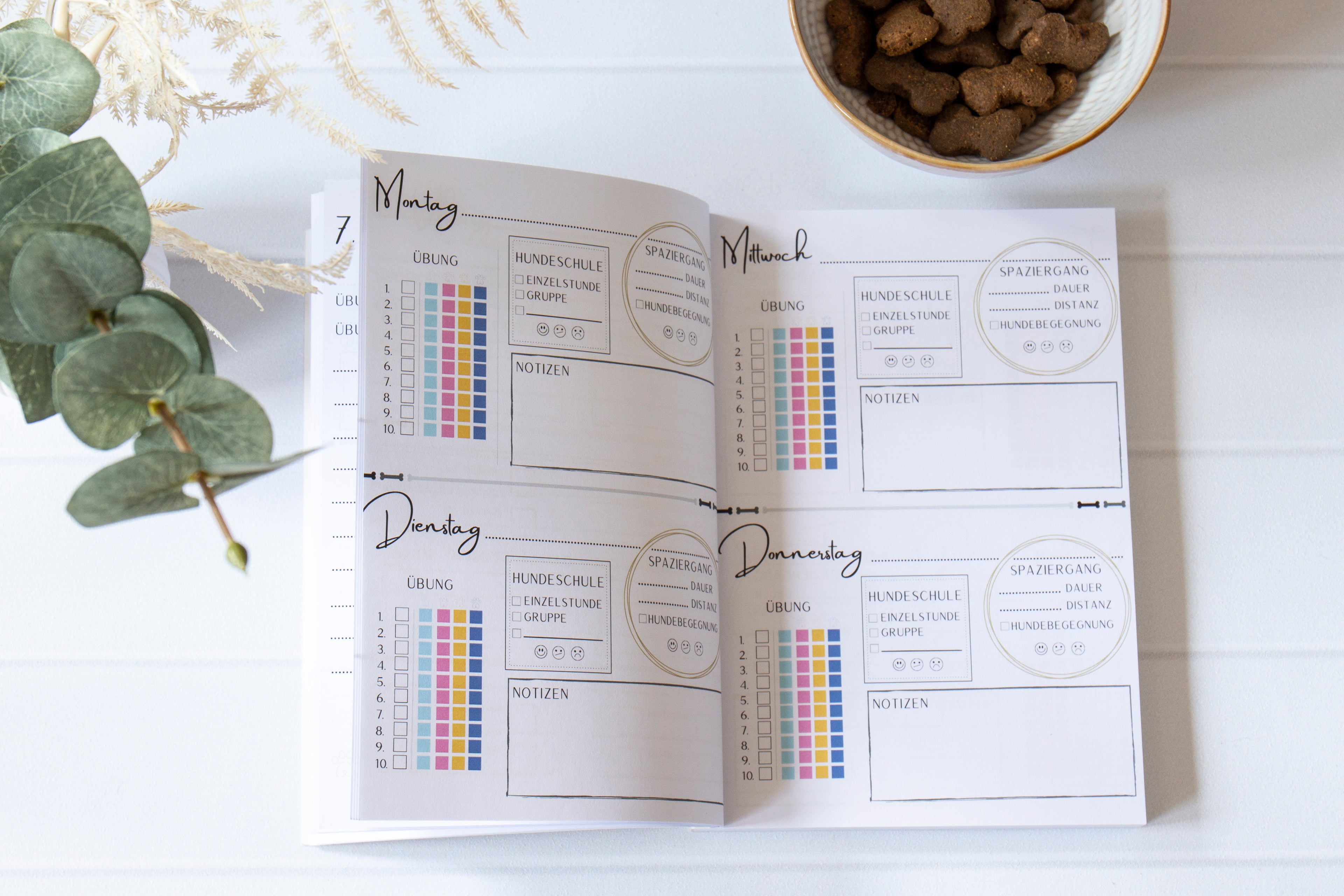 Trainingstagebuch für Hunde - 52 Wochen Trainingsplaner (A5 Softcover)