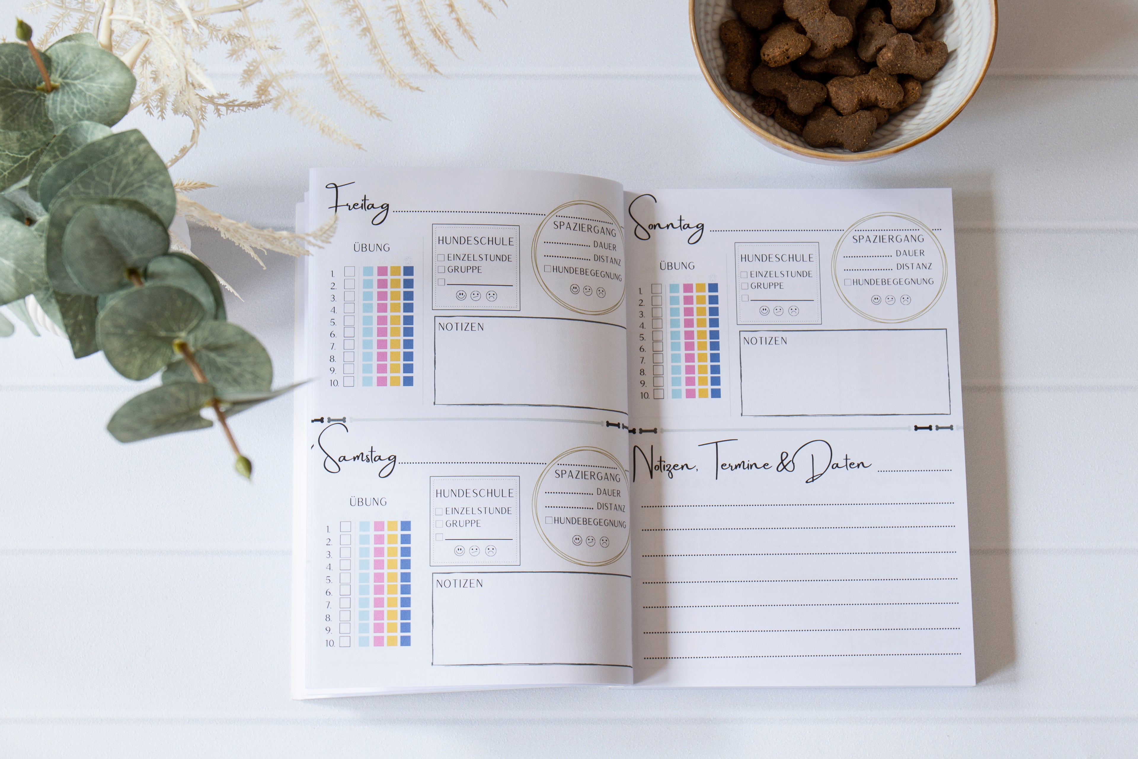 Trainingstagebuch für Hunde - 52 Wochen Trainingsplaner (A5 Softcover)