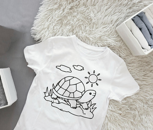 Ausmalbügelmotiv - SCHILDKRÖTE - AC Designs