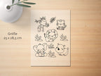 Ausmalbügelmotiv - ZOO - AC Designs