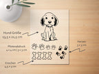 Ausmalbügelmotiv - HUND MIT KNOCHEN - AC Designs