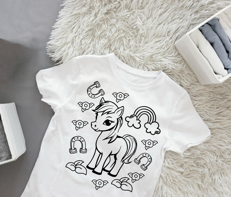 Ausmalbügelmotiv - PONY - AC Designs