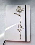 Personalisiertes Notizbuch & Kugelschreiber Set mit Lasergravur – Nachhaltiges A5 Steinpapier Notizbuch & recycelter Aluminium Pen – Name frei wählbar