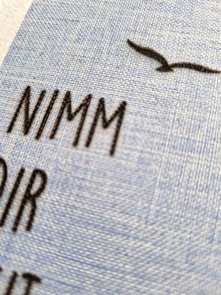 A5 Notizbuch & Kugelschreiber Set „Zeit für Meer“ – Hell- oder Dunkelblau, personalisierbar