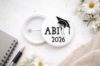44 mm Button - „Abi [JAHR]“ | Stylischer Abschluss Ansteckbutton