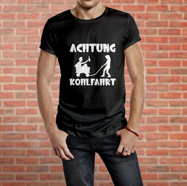 Bügelmotiv – Achtung Kohlfahrt | wählbar in verschiedenen Farben