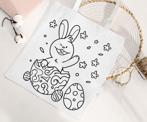 Apothekentasche - OSTERHASE IM EI ZUM AUSMALEN - AC Designs