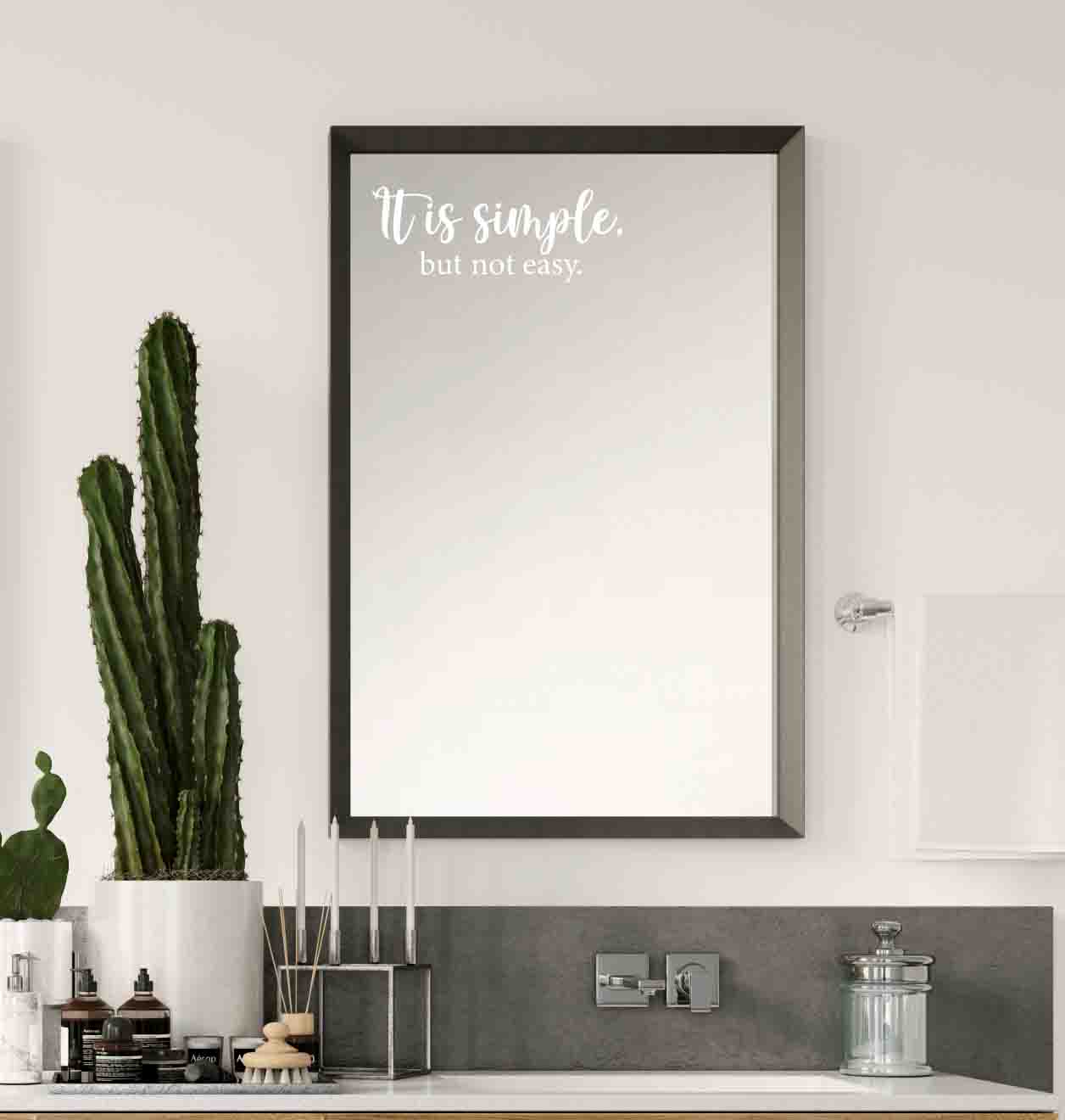 Spiegelaufkleber - It is Simple, but not easy. - AC Designs