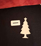 Holzaufsteller Tannenbaum 13 cm - Weihnachtsbaum aus Sperrholz zum Bemalen & Basteln