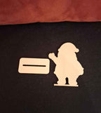 Holzaufsteller Weihnachtsmann 12 cm - Sperrholzfigur zum Bemalen & Basteln