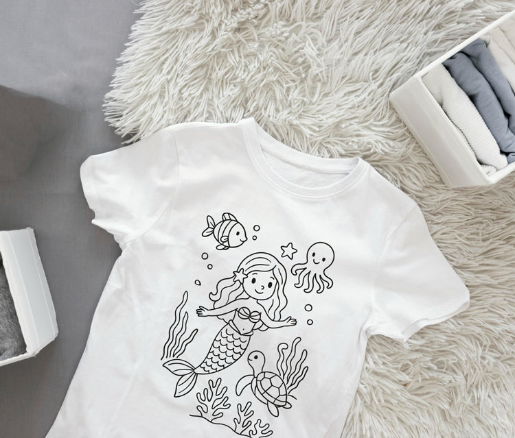 Ausmalbügelmotiv - MEERJUNGFRAU