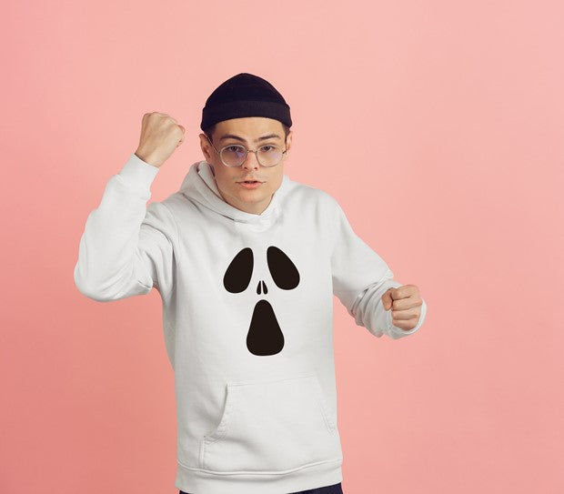 Bügelmotiv - GEISTERGESICHT - AC Designs