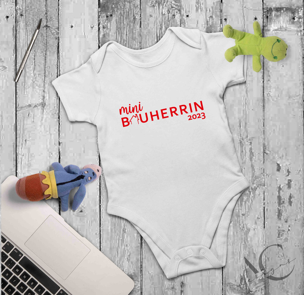 Bügelmotiv - MINI BAUHERR | MINI BAUHERRIN - AC Designs