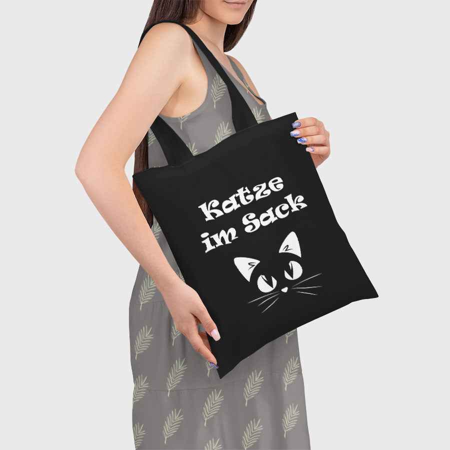 Baumwolltasche - KATZE IM SACK