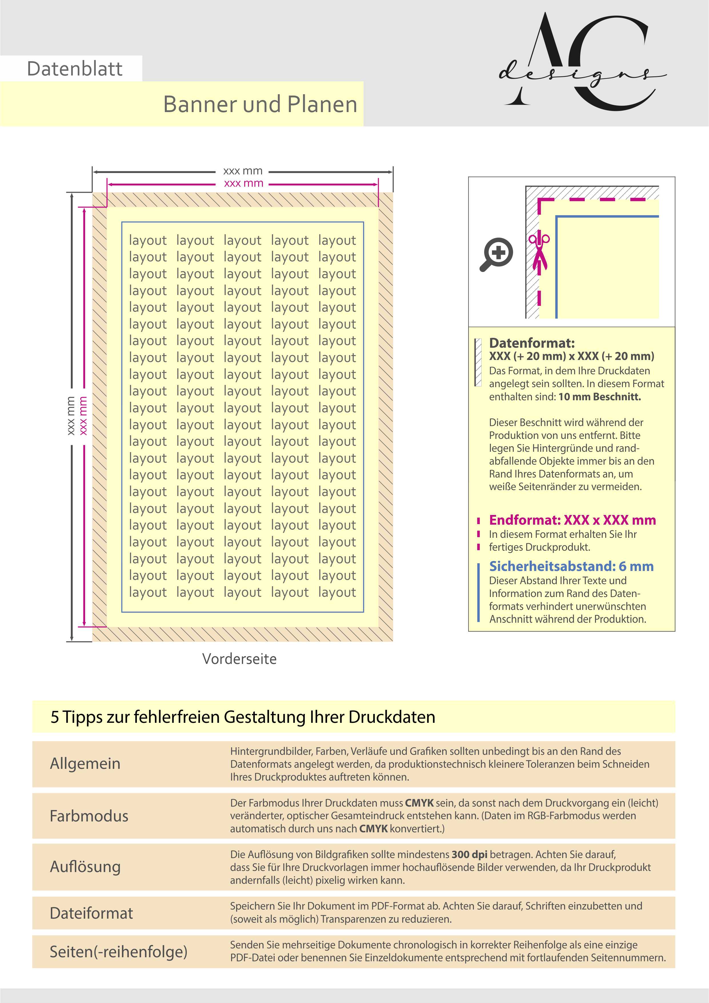 Werbebanner & PVC-Planen bedrucken lassen – eigene Datei, plano