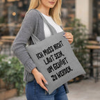 Nachhaltige Baumwolltasche mit Statement „Ich muss nicht laut sein, um gehört zu werden“ – Bio & Fairtrade Jutebeutel Damen